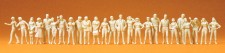 Preiser 72512 Passanten stehend und gehend. 25 unbe- 