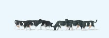 Preiser 79228 Kühe schwarz gefleckt 