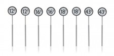 Artitec 387.209 NS Tafeln Bahnübergang 8 Stück 