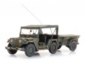 Artitec 6870568 M151 Jeep geschlossen und M416 Trailer 