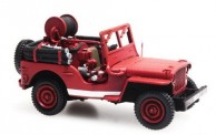REE Modeles CB-086 Jeep mit Motorpumpe Pompiers 