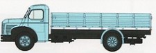 REE Modeles CB-110 Berliet GLC6 Prischen-Lkw hellblau 