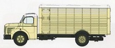 REE Modeles CB-112 Berliet GLC6 Vieh-Lkw gelb 