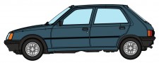 REE Modeles CB-152 Peugeot 205 GE blau 