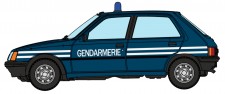 REE Modeles CB-153 Peugeot 205 GE Gendarmerie 