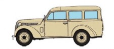 REE Modeles CB-177 Renault Juvaquatre Familiale beige 