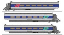 REE Modeles TGV-015 SNCF TGV PSE Ergänzung 3-tlg. Ep.5/6