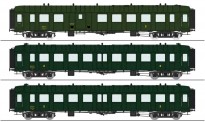 REE Modeles VB-382 SNCF Reisezugwg.-Set OCEM RA 3-tlg Ep.3b 