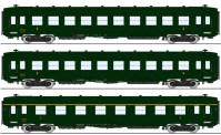 REE Modeles VB-389 SNCF Reisezugwg.-Set DEV AO 3-tlg Ep.3