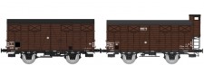 REE Modeles WB-689 SNCF gedeckte Güterwagen-Set 2-tlg Ep.3b 