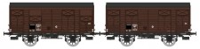 REE Modeles WB-737 SNCF gedeckte Güterwagen-Set 2-tlg Ep.3a 