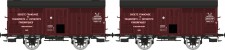 REE Modeles WB-763 PLM gedeckte Güterwagen-Set 2-tlg Ep.2 