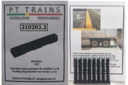 PT Trains PT210202.2 Parkplatzabsperrungen für LKW (schwarz) 