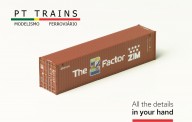 PT Trains PT840050 Container 40´HC ZIM (ZCSU7261639) 