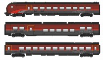 Jägerndorfer JC11301 ÖBB Railjet Wagen-Set 3-tlg DANI Ep.6 AC 