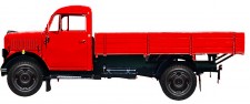 NPE NA88430 Borgward B1250 Hochpritsche rot 