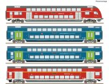 Roco 6210250 DBAG 4-tlg. Set: Doppelstockwagen Ep.6