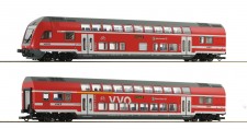 Roco 6220066 DB AG 2-tlg. Set: Doppelstockwagen Ep.6 