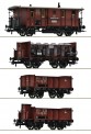Roco 6600073 K.P.E.V. 4-tlg. Set: Güterzug Ep.1 