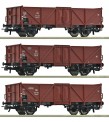 Roco 6600075 DB offene Güterwagen Set 3-tlg Ep.3 