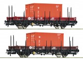 Roco 6600076 MAV Rungenwagen Set 2tlg. Ep.4 