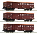 Roco 6600087 Budamar 3-tlg. Set: Offene Güterwag Ep.6 