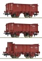 Roco 6600088 FS offene Güterwagen Set 3tlg. Ep.2/3