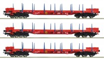 Roco 6600219 ÖBB 3er Set Rungenwagen Rs Ep.6 