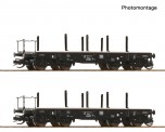 Roco 6680028 DB Schwerlast-Flachwagen-Set 2-tlg Ep.4 
