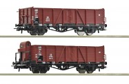 Roco 76289 DB 2-tlg. Set: Offene Güterwagen Ep.3 