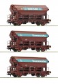 Roco 77052 DB Schwenkdachwagen-Set 3-tlg Ep.4 