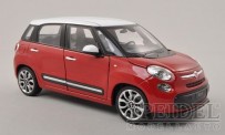 Welly WEL24038W-rt New Fiat 500 L rot 2013