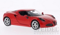 Welly WEL24048RED Alfa Romeo 4C rot