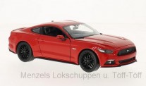 Welly WEL24062RED Ford Mustang GT rot 2015 