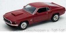 Welly WEL24067RED Ford Mustang Boss 429 rot 1969 