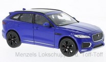 Welly WEL24070BLUE Jaguar F-Pace blau