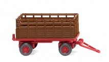 Wiking 038404 Landwirtschaftlicher Anhänger braun/rot 