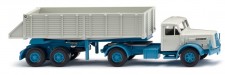 Wiking 067711 Henschel HS140 Hinterkipper-SZ blau/w 