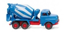 Wiking 068208 MAN Betonmischer (3a) blau/weiß 
