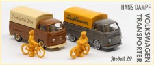 Wiking 899742 Modellset 29: VW T2 Pritsche Hans Dampf 