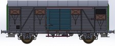 Exact-train 20910 SAAR gedeckter Güterwagen Gmsh 54 Ep.3 