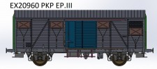 Exact-train 20960 PKP gedeckter Güterwagen Kdd Ep.3 