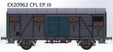 Exact-train 20962 CFL gedeckter Güterwagen Kks Ep.3 