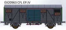 Exact-train 20963 CFL gedeckter Güterwagen Gs Ep.4 