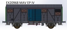 Exact-train 20968 MÁV gedeckter Güterwagen Ggs Ep.4 