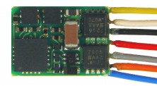 Zimo MX621F NEM651 Decoder an Drähten