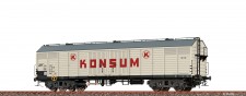 Brawa 50412 DR ged. Güterwagen Gags-v "Konsum" Ep.4 