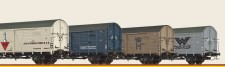 Brawa 50942 Güterwagen-Set 4-tlg. Automarken Ep.2 