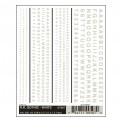 Woodland WDT507 Weiße Buchstaben & Zahlen 