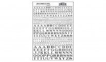 Woodland WMG701 Aufreibebuchstaben, schwarz 